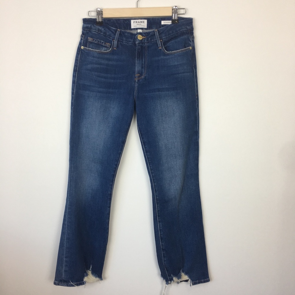 Frame Le Crop Mini Boot Clapson 26 destroyed hem - Picture 2 of 8